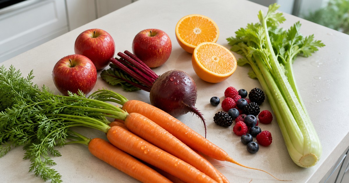 Продукты для соковыжималки: твёрдые плоды, цитрусовые, зелень